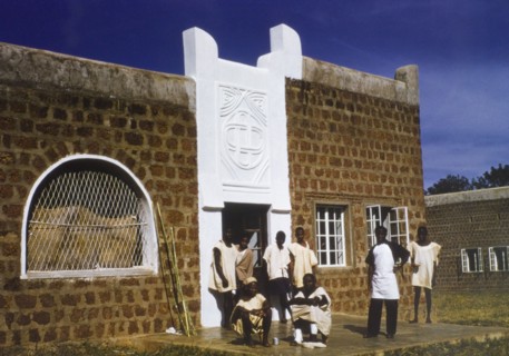 Male patients at a Church of Nigeria hospital. A group of male patients at a Church of Nigeria