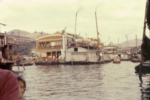 Floating restaurant at Aberdeen, Hong Kong. The famous Jumbo floating restaurant, located aboard a