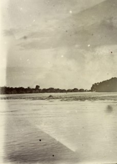 Rippon Falls, Uganda. View of Rippon Falls on the White Nile River, located near the northern end