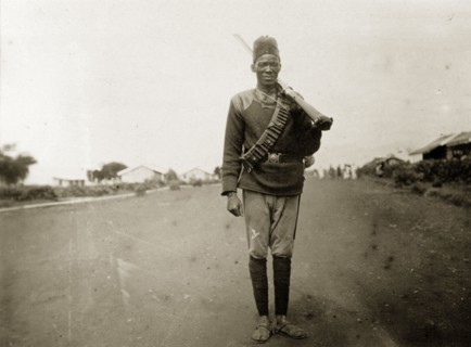Sergeant of King's African Rifles. A sergeant of the King's African Rifles, assigned to lead an
