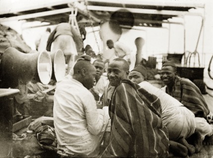 African soldiers in German service. African soldiers in the Shutztruppe (the German colonial