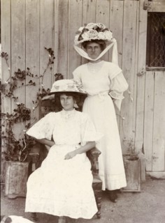 The Watson' girls. Informal outdoors portrait of 'the Watson girls', Orange Free State, South