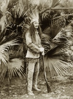 Mr Sitwell in fancy dress. S. A. H. Sitwell, a British employee of the Bank of Bengal, poses in