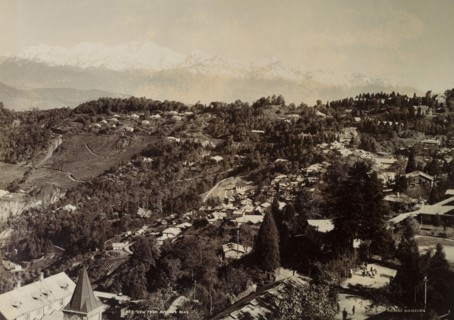 View of Darjeeling. View of Darjeeling taken from Auckland Road. Darjeeling, India, circa 1900.