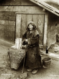 The 'Witch of Ghoom'. A woman, probably Tibetan, known locally as the 'Witch of Ghoom' (Ghum), a