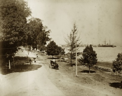 Strand Road, Burma (Myanmar). View of Strand Road, the main coastal throughfare in Sittwe that runs
