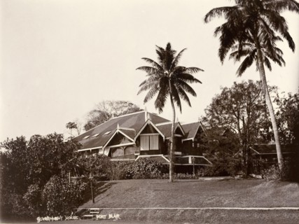 Government House, Ross Island. This gabled building known as Government House was actually located