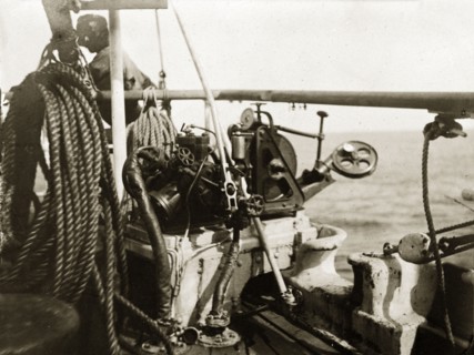 Sounding engine on RIMS 'Investigator'. The deep sea sounding engine aboard the RIMS