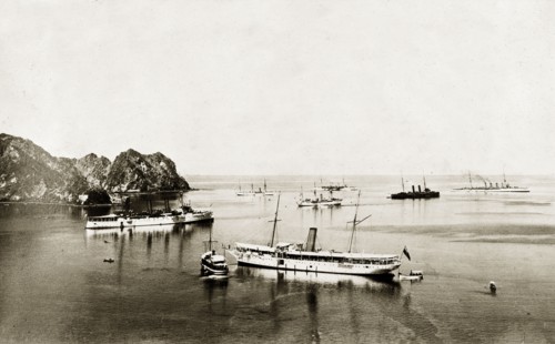 Persian Gulf Operations Fleet. Ships belonging to the East India Squadron, part of the Persian Gulf