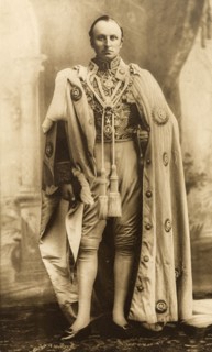 Lord Curzon. Studio portrait of Lord Curzon (1859-1925), Viceroy and Governor General of India,