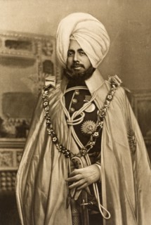 Maharajah of Jammu and Kashmir. Studio portrait of Sir Pratap Singh (1850-1925), Maharajah of Jammu