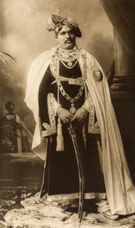 Maharajah of Kolhapur. Studio portrait of Sir Shahaji Chhatrapati (1875-1922), Maharajah of