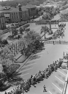 Armistice Day in Nairobi. View taken from the Torrs Hotel in central Nairobi of an Armistice Day