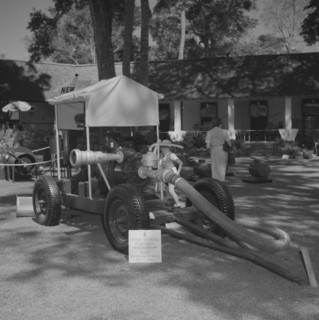 A Lister Sigmund Portable Irrigation Pump. A Lister Sigmund Portable Irrigation Pump is displayed