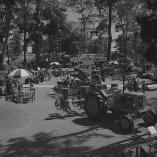 G & R agricultural machinery. A tractor and other agricultural machinery on display at the Gailey &