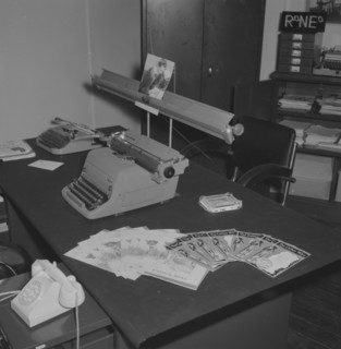 East Africa Standard office. Interior of an East African Standard newspaper office kitted out with