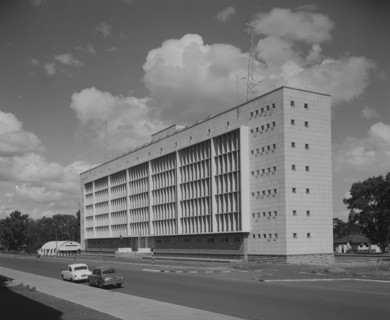 Police Headquarters, Nairobi. View of the seven storey Police Headquarters building. Nairobi,