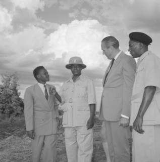 Lennox-Boyd visits Fort Hall. Alan Tindal Lennox-Boyd (1904-1983) visits the Fort Hall district,