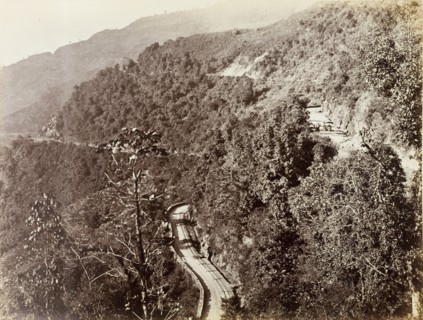 Darjeeling Hill Railway. A section of the Darjeeling Hill Railway, showing how the line encircles