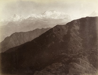 View of Kanchenjunga. View of Kanchenjunga, the third highest mountain in the world, located in the