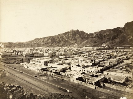 View of Aden. View of Aden, taken from a high vantage point looking towards the mountains that ring