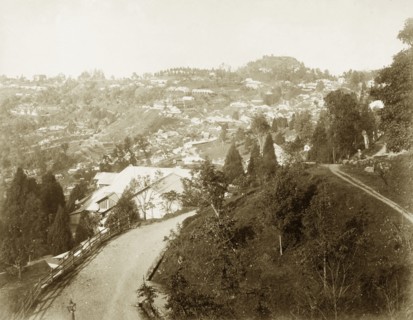 View over Darjeeling. View over Darjeeling taken from a high vantage point in the surrounding