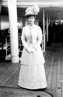Portrait of Queen Mary. Portrait of Queen Mary (1867-1953), pictured aboard HMS Medina on her way