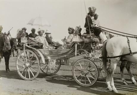 The Maharajah of Benares. The Maharajah of Benares (Varanasi) arrives at the Coronation Durbar camp