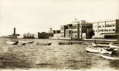 Palace of Ras-El-Tin. View of the Palace of Ras-El-Tin, built on Egypt's Mediterranean coastline.