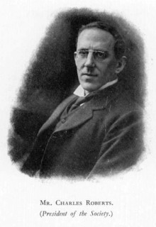 Charles Roberts. Portrait of Charles Roberts, at the time of this photograph, President of the