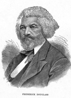 Frederick Douglass. Portrait of Frederick Douglass (1818-1895), a former African American slave who