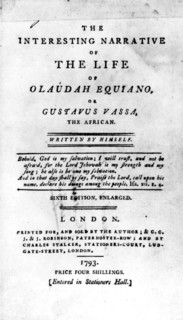 The Interesting Narrative'. Title page of 'The Interesting Narrative of the Life of Olaudah