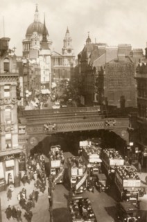 View across Ludgate Circus. View across Ludgate Circus looking towards Ludgate Hill and St Paul's