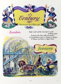 Empire Youth Annual' calendar, 1952. A page taken from the 1952 'Empire Youth Album', entitled