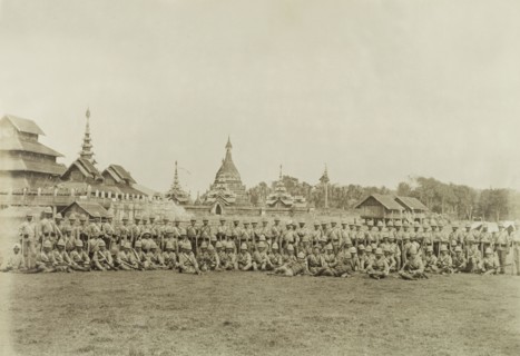 The Second Devonshire Regiment. The Second Devonshire Regiment of the British Army, led by Captain