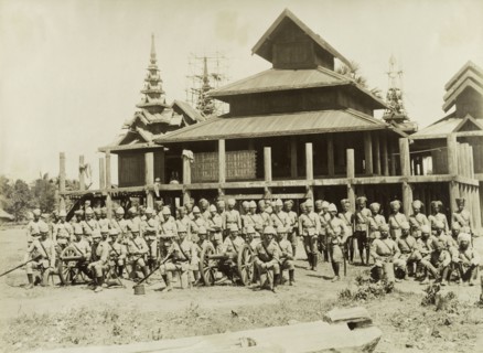 The Royal Artillery at Wuntho. British and Indian soldiers in the Second Mountain Battery of the