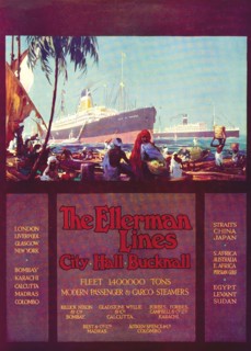 Advertisement for 'Ellerman Lines'. A full-page advertisement for the shipping company 'Ellerman