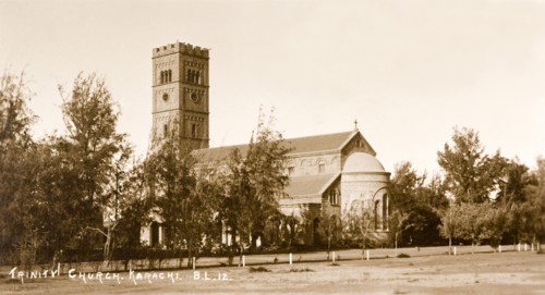 Trinity Church, Karachi. Exterior view of Trinity Church in Karachi, featuring a square tower at