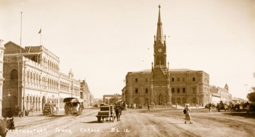 Merewether Memorial Tower, Karachi. View of Merewether Memorial Tower in Karachi, built to