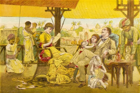 A family Christmas in India, 1881