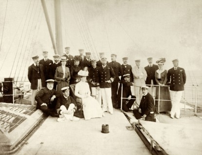 Royal party enroute to Australia. The Duke and Duchess of Cornwall and York (later King George V