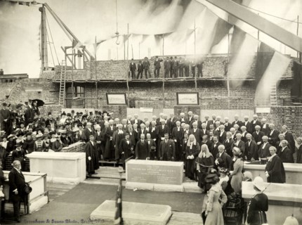 Laying of the Supreme Court foundation stone, Perth. Sir Arthur Lawley (1860-1932), Governor of