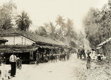 Street scene in Colombo. A busy street scene in Colombo. Colombo, Ceylon (Sri Lanka), circa 1901.