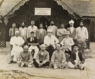 Public Works Department Irrigation Engineers. Burmese irrigation engineers pose in front of the