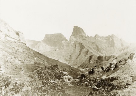 Battlefield at Majuba Hill. A view of Majuba Hill, the battlefield of the First Boer War