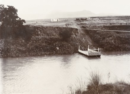 Spion Kop, South Africa. View across the Tugela River to Spion Kop, a battlefield of the Second