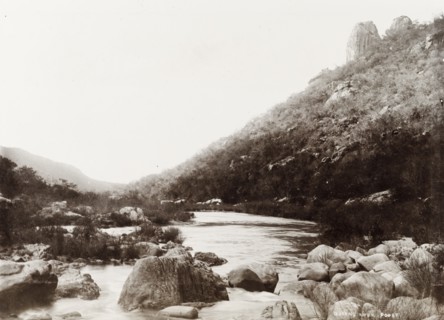 Queen's River Poort. A view of a creek along Queen's River as it flows through the Mkhonjwa