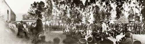 Sir Arthur Lawley meets the Queen Regent of Swaziland. Sir Arthur Lawley (1860-1932), Lieutenant