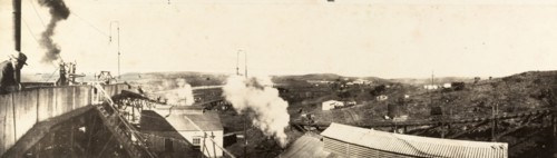 Premier Diamond Mine. View over the Premier Diamond Mine, established in 1902 by Sir Thomas