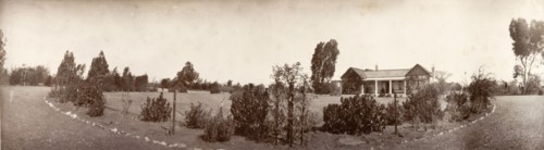 Government House in Bulawayo. Panoramic view of Government House in Bulawayo, a colonial-style
